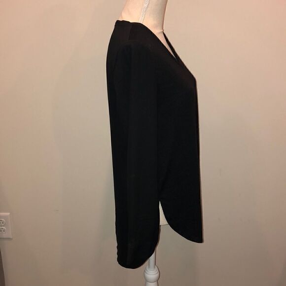 Ann Taylor mixed material long sleeve blouse - Picture 2 of 3